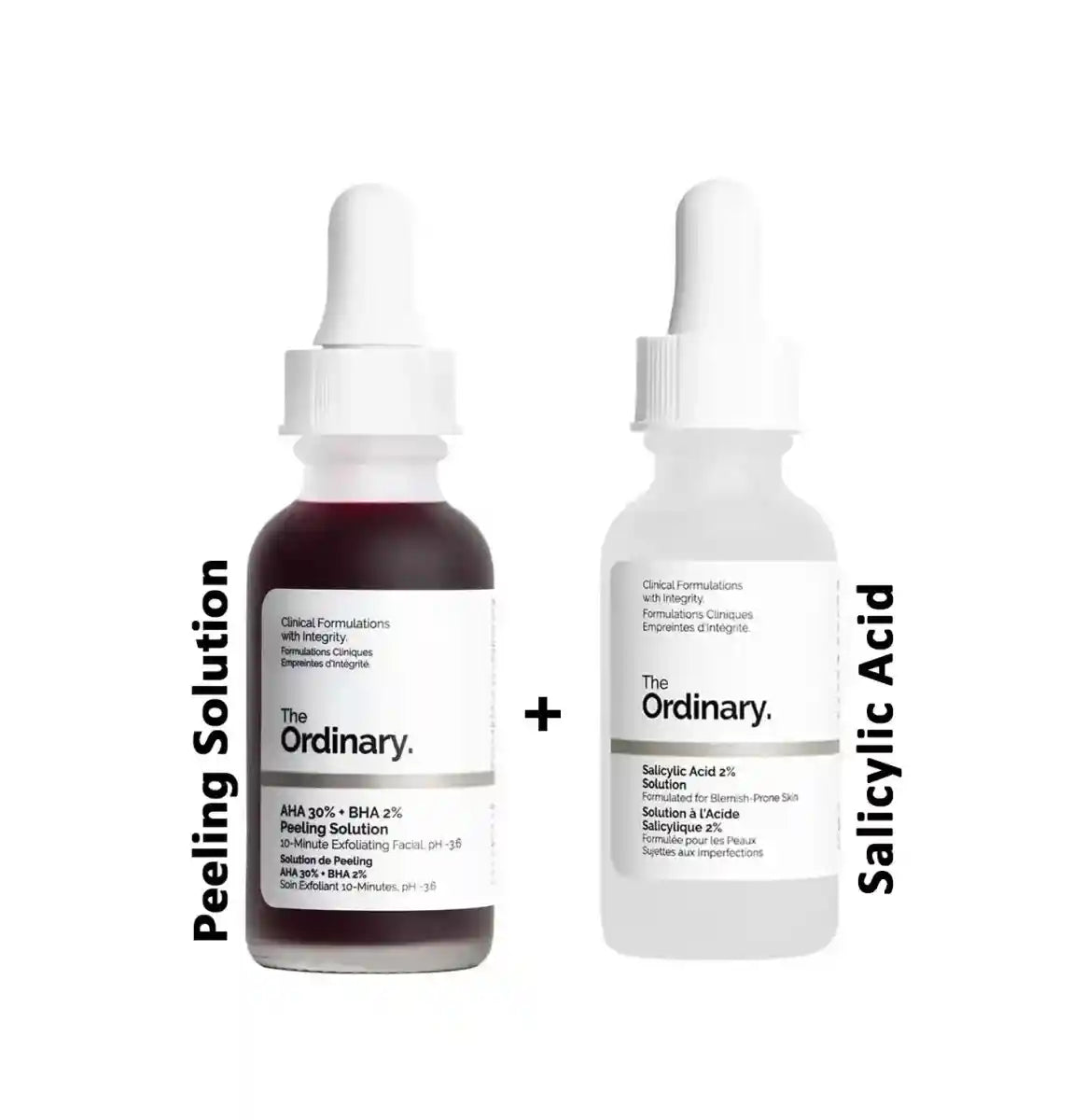 Salicylic Acid 2% Solution + AHA 30% + BHA 2% Peeling Solution Combo