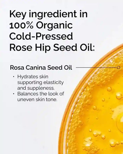 100% Organic Cold-Pressed Rose Hip Seed Oil