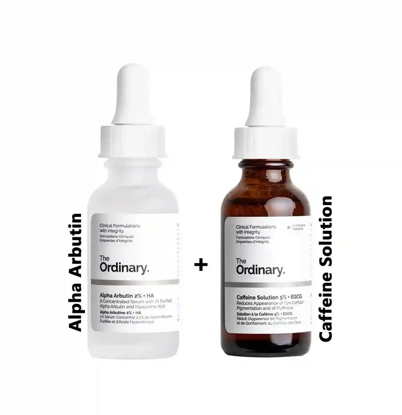 Alpha Arbutin 2% HA + Caffeine Solution 5% EGCG Combo