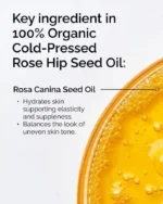 100% Organic Cold-Pressed Rose Hip Seed Oil - Image 2