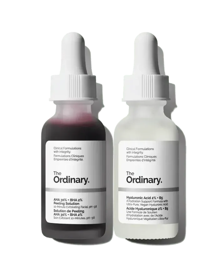 Bright-Hydrated-Skincare-Duo-_-AHA-30-BHA-2-Peeling-Solution-Hyaluronic-Acid-2-B5-_-Exfoliates-Hydrates-Targets-Blemishes-_-1-Fl-Oz-Each-Vegan-Cruelty-Free Bright & Hydrated Set - Image 1